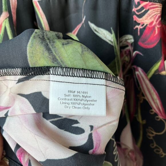 NEW Katie May Dress Whisper Black Lace Floral Cocktail Minidress‎ Size L - Picture 8 of 9